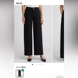 Wit & Wisdom Women’s Wide-Leg Black Dress Pants